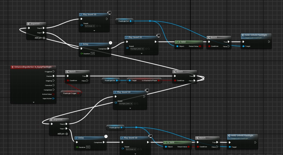 Flashlight Sound Effect Blueprint